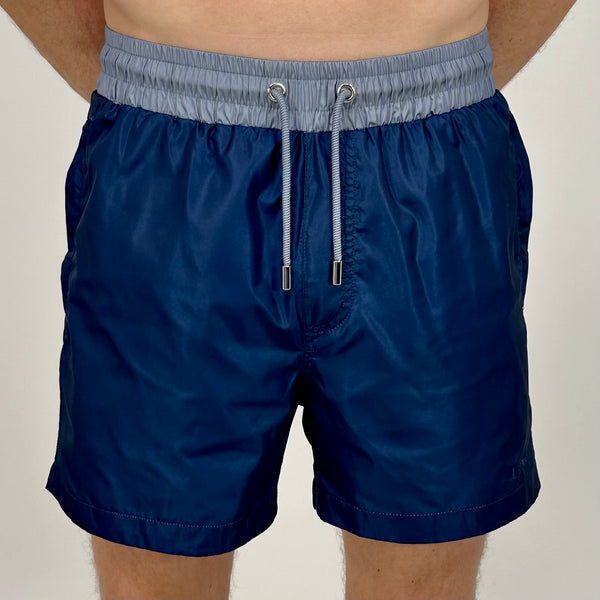 Navy Plain Swim Shorts