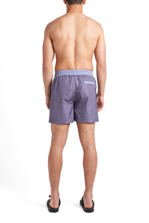 Grey & Steel Blue Swim Shorts