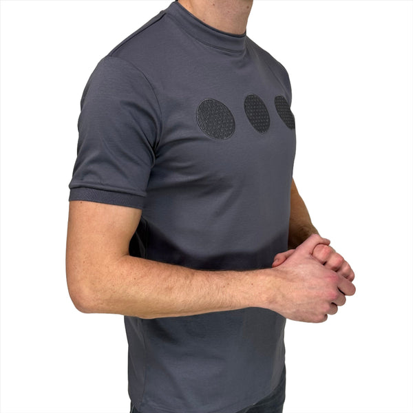 Steel Grey Mercerised Circle T-shirt