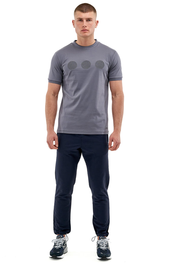 Steel Grey Mercerised Circle T-shirt