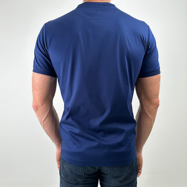 Navy Pocket & Triangle T-Shirt